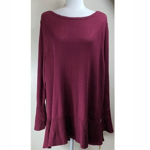 Style & Co NWT Size 3X Maroon Sweater
